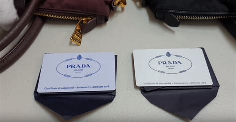 prada nylon fake vs real|authenticity card prada.